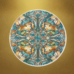 elegant art nouveau mönster knopp