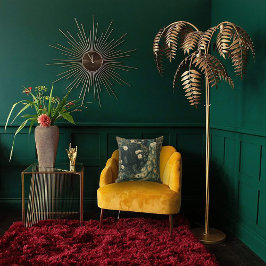 Elegant Art Nouveau Påfågel Kudde