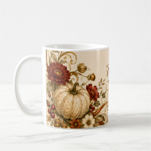Elegant Art Nouveau Thanksgiving-middag Kaffemugg