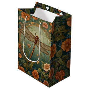 Elegant Art Nouveau vårgrön Trollslända