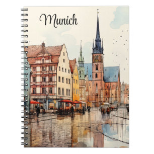 Elegant Art of Tyskland's Iconic City Anteckningsbok