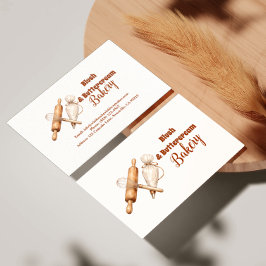 Elegant Artisan Bakery Branding Visitkort
