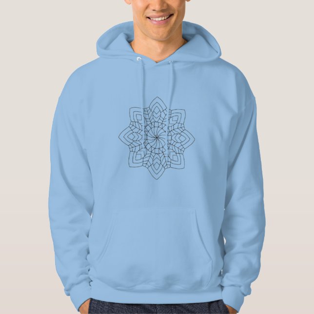 Elegant Artistic Pattern Hoodie – Minimal Design  (Framsida)