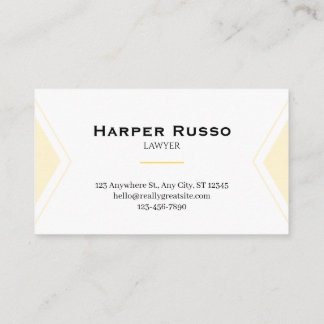Elegant Attorney Business Card | Lawyer & Legal Visitkort