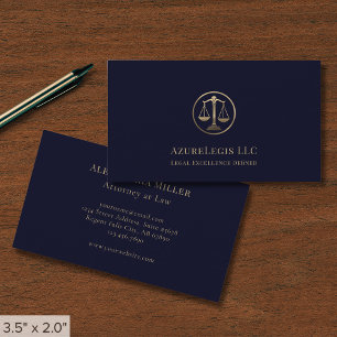 Elegant Attorney Law Visitkort