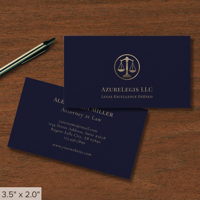 Elegant Attorney Law Visitkort (Skapare uppladdad)