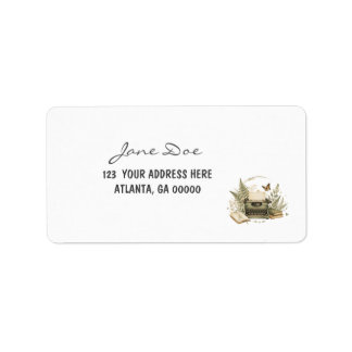 Elegant Author & Small Business Packaging Label Adressetikett