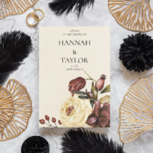 Elegant Autumn Fall Blommigt Bröllop Ceremony