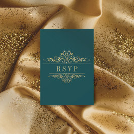 Elegant av bensin grönt Golden Ram OSA Kort