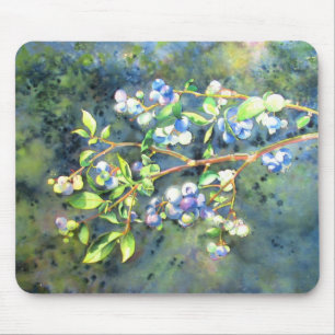 Elegant av blåbärsfärgning musmatta