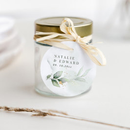 Elegant av bröllop eucalyptus gåvor etiketter