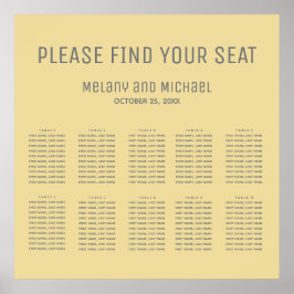 Elegant av enkelt minimalistiskt trendig för gult poster