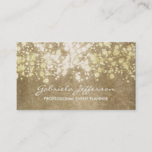 Elegant av fetthalkonfetti-Vintage Visitkort