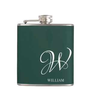 Elegant av första Personligen Emerald Monogram Fickplunta