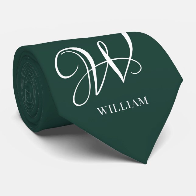 Elegant av första Personligen Emerald Monogram Slips (Rullad)