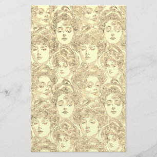 Elegant av Gibson-flicka som segrare Brevpapper