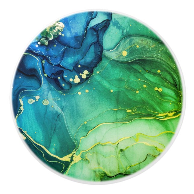 Elegant av keramiska knop knopp (Framsidan)