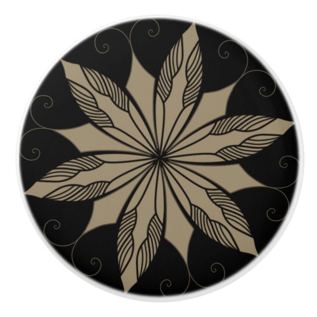 Elegant av keramiska knop knopp (Framsidan)