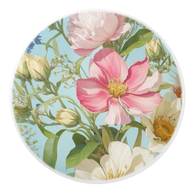 Elegant av keramiska knop knopp (Framsidan)