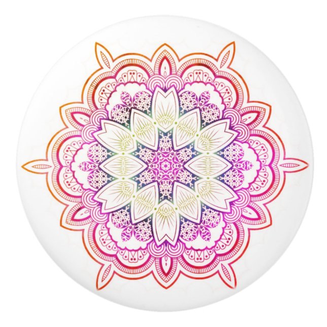 Elegant av keramiska knop knopp (Framsidan)