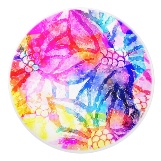 Elegant av keramiska knop knopp (Framsidan)