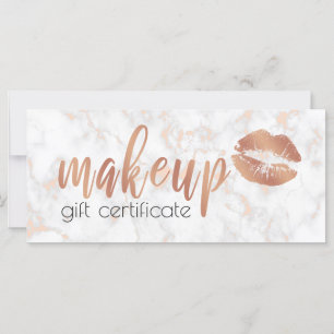 Elegant av koppar från ro guld läppar och marmorma