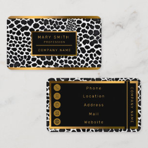 Elegant av lyxleksaksmodellen i Modern Leopard Visitkort
