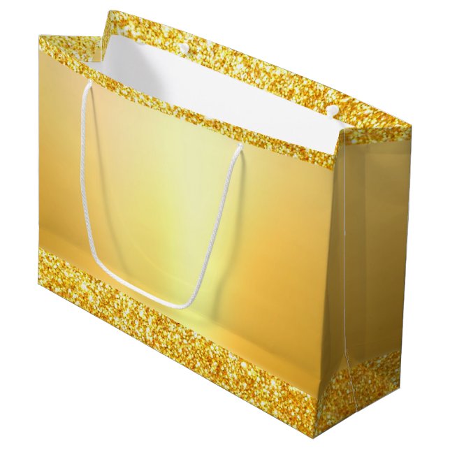 Elegant av mallen Guld Glitter Modern glamoral (Framsidan Vinklad)
