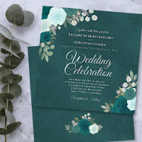 Elegant av marmorerad sköldpadda Aqua Ro Bröllop