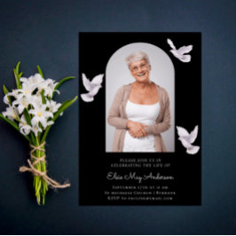 Elegant av minnesminnesbild för snyggt inbjudningar