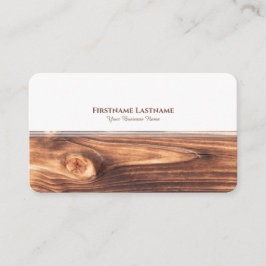 Elegant av modern vit rand inredingsdesign visitkort