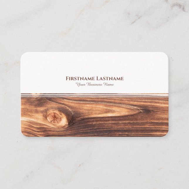 Elegant av modern vit rand inredingsdesign visitkort (Framsida)