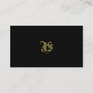 Elegant av monogrammad mall, klassisk Stil Visitkort