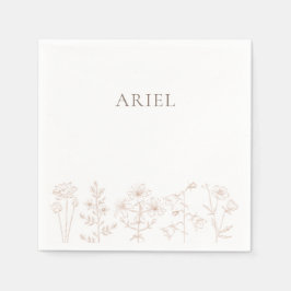 elegant av pappra blöjor för vild födelsedagsfest pappersservett