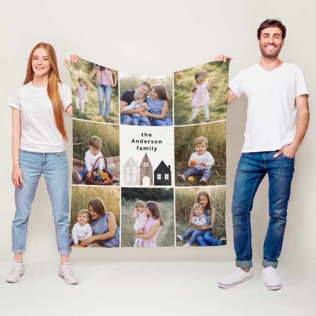 elegant av presentationsdokument 8 fotoskandaler fleecefilt (På plats)