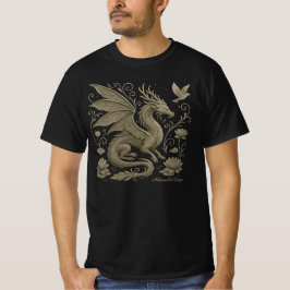 Elegant av prydnadsföremål och Lotus Fantasy Art T Shirt