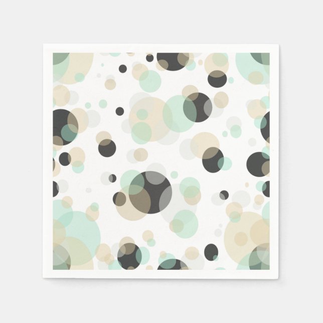 Elegant av punkter och bubblor, geometriska Mönste Pappersservett (Framsidan)