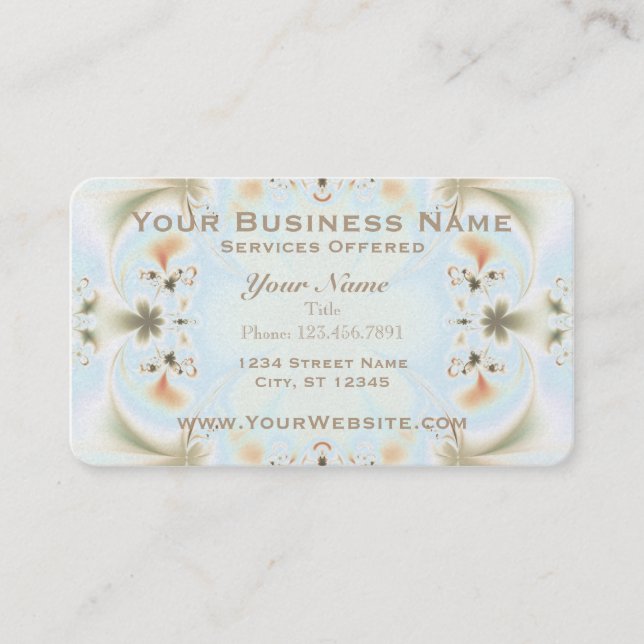 Elegant av ramkonst visitkort (Framsida)