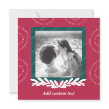 Elegant av Red christmas anpassade-fotokort
