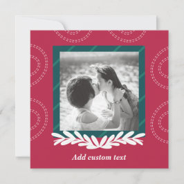 Elegant av Red christmas anpassade-fotokort Inbjudningar