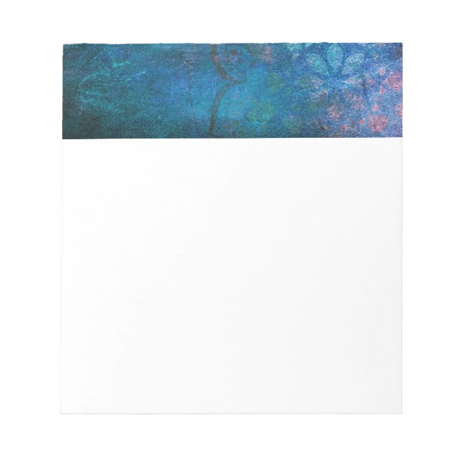 Elegant av turkos och Grönt Lotus Flower Anteckningsblock (Framsida)