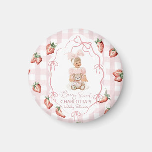 Elegant av vattenfärg Berry Sweet girl jordberry b Magnet