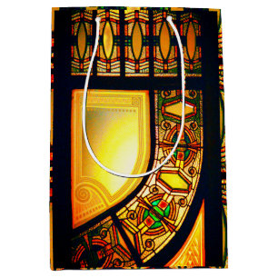 Elegant av Victorian nedfläckad glass door