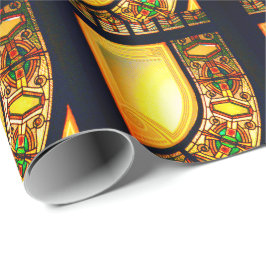 Elegant av Victorian nedfläckad glass door Presentpapper