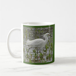 Elegant av vita fotopatens natur, tema , fågelskyd kaffemugg