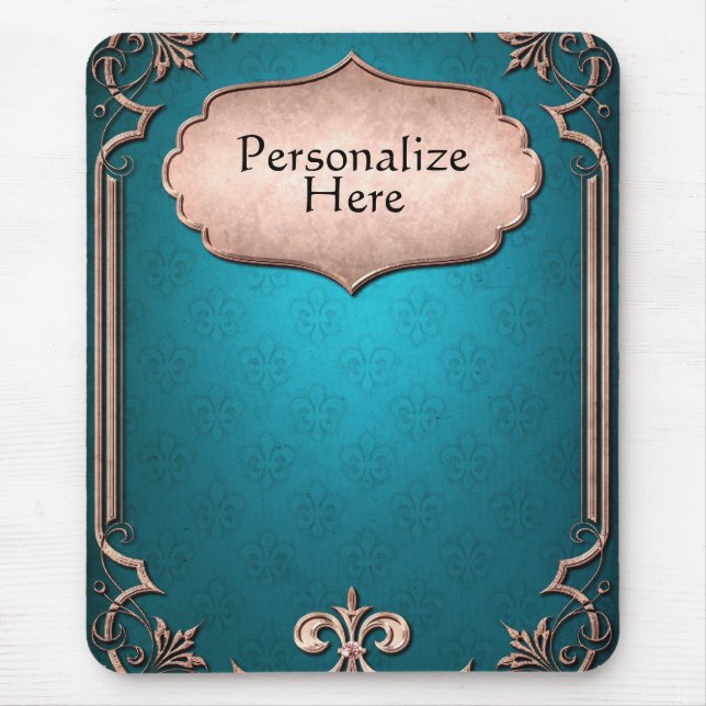 Elegant av vithoriansk trim musmatta (Framsidan)