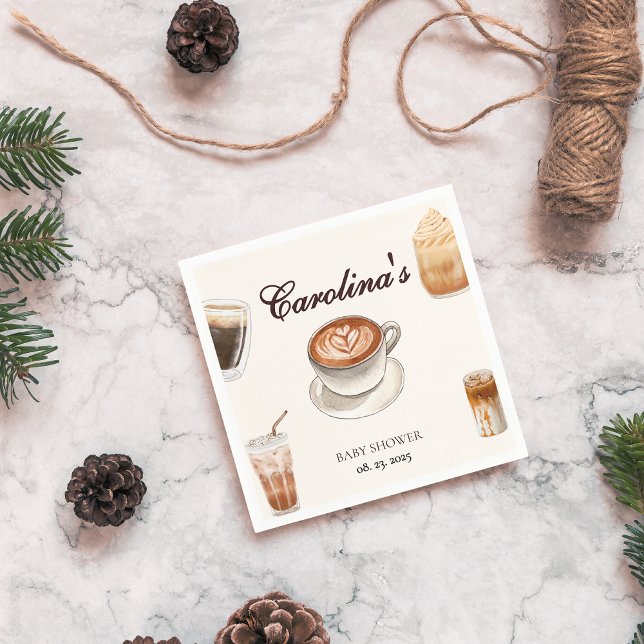 Elegant Baby är en barnskötare för avels- eller sl Pappersservett (Skapare uppladdad)