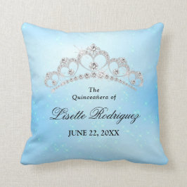 Elegant Baby blue Quinceanera-Anpassningsbar Kudde