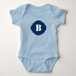 Elegant Baby Bodysuit with Simple Monogram T Shirt