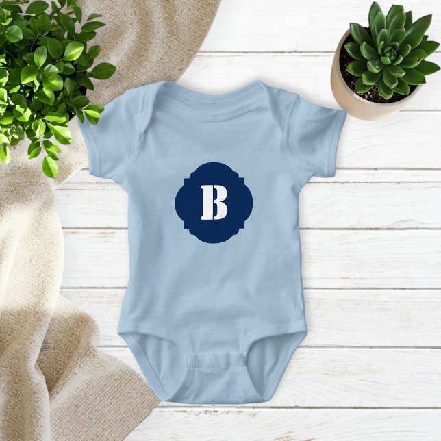Elegant Baby Bodysuit with Simple Monogram  T Shirt (Skapare uppladdad)